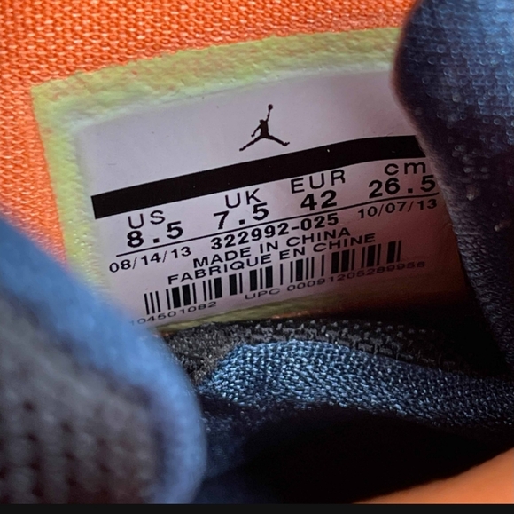 Air Jordan 6 Rings Retro Atomic Orange Size 8.5 322992-025 No Box - Picture 6 of 6